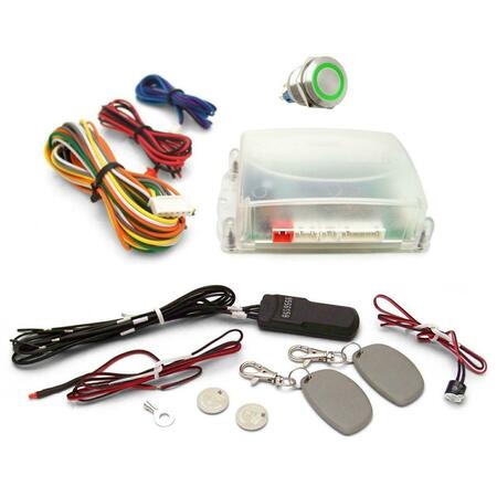 HELIX One Touch Engine Start Kit with RFID - Green Illuminated Button 564